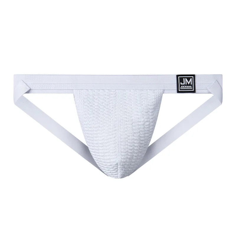 JOCKMAIL Men's Underwear Jockstrap Athletic Supporters, Low Rise Stretch Performance Jock Strap Sexy men underwear gay underwear