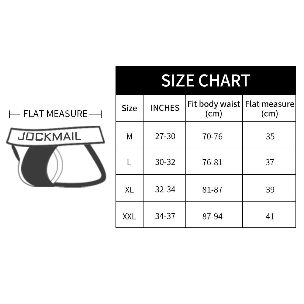 JOCKMAIL Men's Underwear Jockstrap Athletic Supporters, Low Rise Stretch Performance Jock Strap Sexy men underwear gay underwear