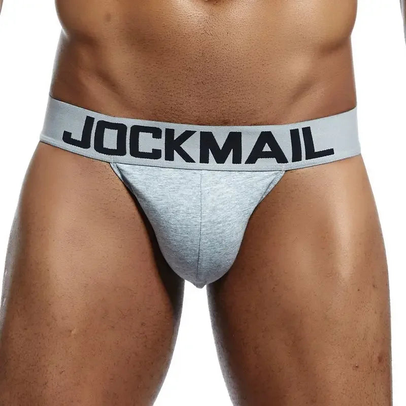 JOCKMAIL Men LowRise Anga Hombre Sexy Underwear Briefs Gay Penis Pouch Wonderjock Bikini Underwear Man Jockstrap Thong Lingerie