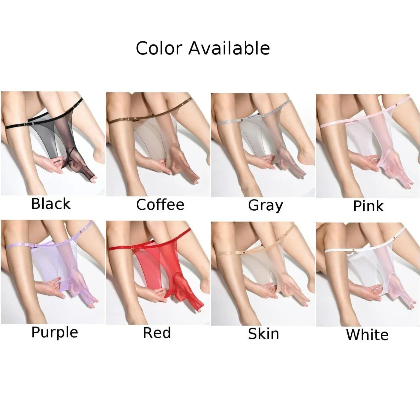 Sexy Men's Panties Seamless Sheer Transparent Stretch Pantyhose Shorts Briefs Underwear Pump Man Bulge Pouch Briefs